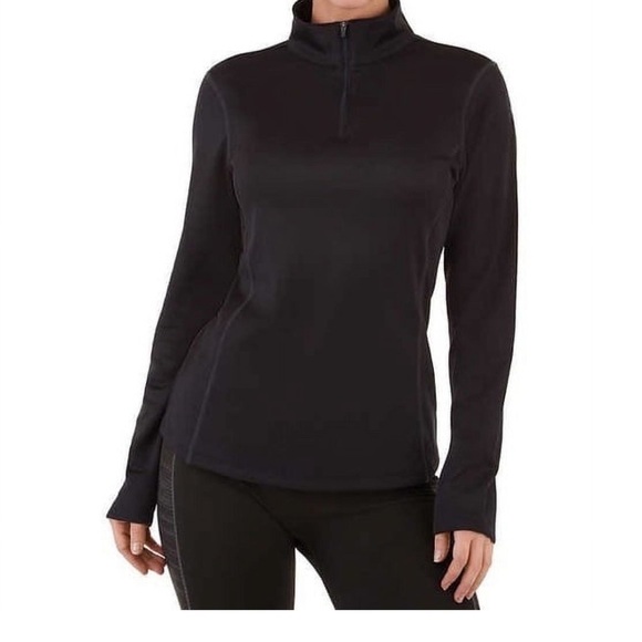 Spyder Woman’s  Black Popover Base layer Top - Picture 1 of 11